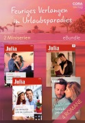 Cover-Bild zum Titel 'Feuriges Verlangen im Urlaubsparadies (2 Miniserien)' von 'Maggie Cox, Christina Hollis, Susan Stephens, Michelle Conder'