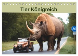 Cover-Bild zum Titel 'Tier Königreich (Tischkalender 2027 DIN A5 quer), CALVENDO Monatskalender' von 'Hannah Tobias'