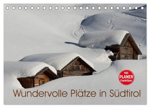 Wundervolle Plätze in Südtirol (Tischkalender 2024 DIN A5 quer), CALVENDO Monatskalender - Georg Niederkofler