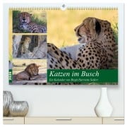 Katzen im Busch (hochwertiger Premium Wandkalender 2026 DIN A2 quer), Kunstdruck in Hochglanz - Birgit Harriette Seifert
