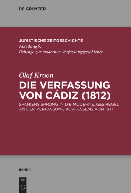 Die Verfassung von Cádiz (1812) - Olaf Kroon