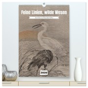Cover-Bild zum Titel 'Feine Linien, wilde Wesen (hochwertiger Premium Wandkalender 2026 DIN A2 hoch), Kunstdruck in Hochglanz' von 'Peter Balan'