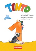 Cover-Bild zum Titel 'Tinto 1. Schuljahr. Arbeitsheft Training - Zu den Ausgaben 2018 und 2026 - Grundwortschatz und Rechtschreibung' von ''