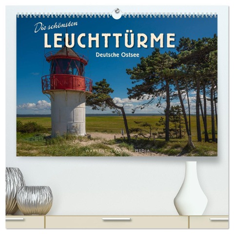 Die schönsten Leuchttürme - Deutsche Ostsee (hochwertiger Premium Wandkalender 2024 DIN A2 quer), Kunstdruck in Hochglanz - Karl H. Warkentin