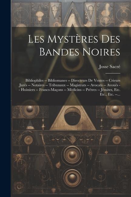 Les Mystères Des Bandes Noires: Bibliophiles -- Bibliomanes -- Directeurs De Ventes -- Crieurs Jurés -- Notaires -- Tribunaux -- Magistrats -- Avocats - Josse Sacré