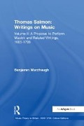 Cover-Bild zum Titel 'Thomas Salmon: Writings on Music' von 'Benjamin Wardhaugh'