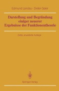 Cover-Bild zum Titel 'Darstellung und Begründung einiger neuerer Ergebnisse der Funktionentheorie' von 'Edmund Landau, Dieter Gaier'