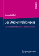Cover-Bild zum Titel 'Der Studienwahlprozess' von 'Alexandra Kloß'