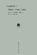 Cover-Bild zum Titel 'Natur, Norm, Name' von 'David Meißner'