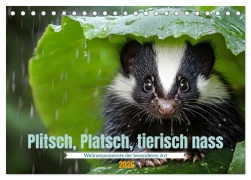 Cover-Bild zum Titel 'Plitsch, Platsch, tierisch nass (Tischkalender 2026 DIN A5 quer), CALVENDO Monatskalender' von 'Daniela Tapper'