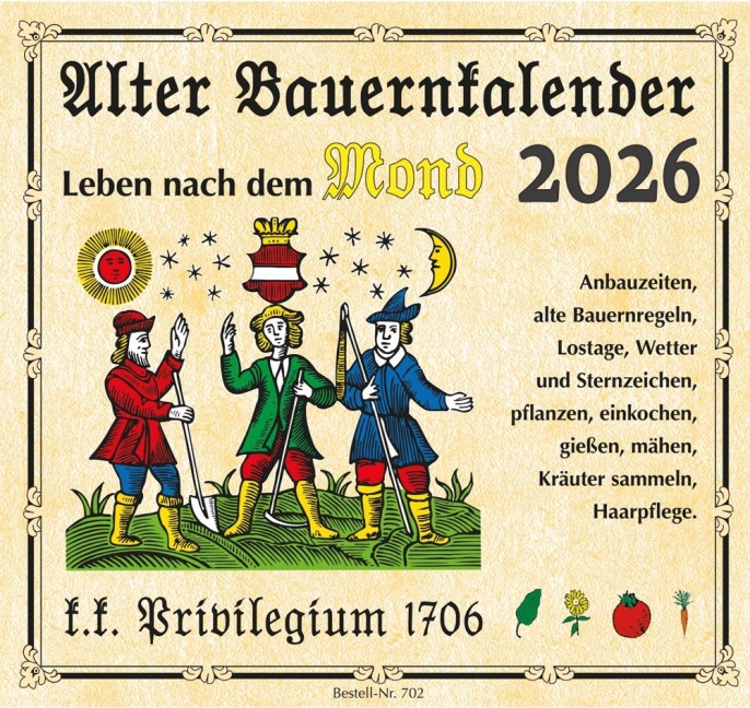 Alter Bauernkalender 2026. Der Praktische (Erlebniskalender) - 