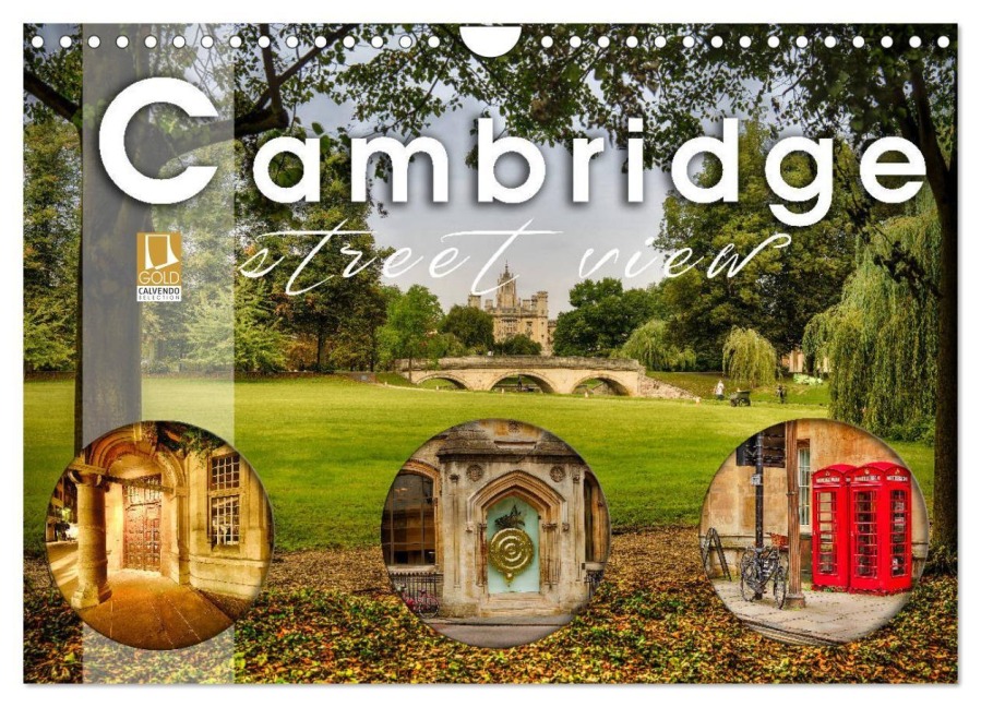 Cambridge street view (Wandkalender 2027 DIN A4 quer), CALVENDO Monatskalender - Monika Schöb