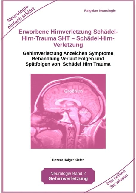 Erworbene Hirnverletzung Schädel-Hirn-Trauma SHT - Schädel-Hirn-Verletzung - Rehabilitation - für Patienten, Angehörige, medizinisches Personal - Holger Kiefer