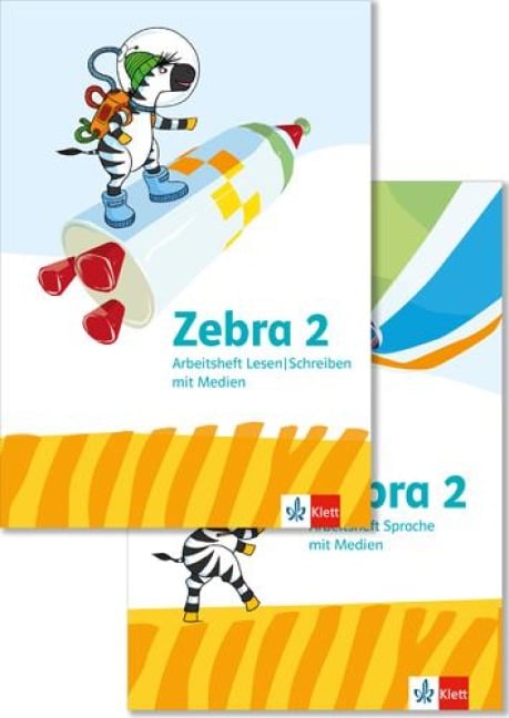 Zebra 2. Allgemeine Ausgabe. Paket: Arbeitsheft Sprache und Arbeitsheft Lesen/Schreiben Klasse 2 - 