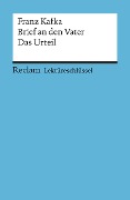 Cover-Bild zum Titel 'Brief an den Vater / Das Urteil. Lektüreschlüssel für Schüler' von 'Franz Kafka'