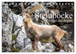 Cover-Bild zum Titel 'Steinböcke - Majestätische Tiere der Alpen (Tischkalender 2026 DIN A5 quer), CALVENDO Monatskalender' von 'Sven Burbott'