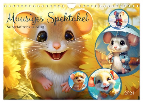 Mausiges Spektakel. Zauberhafter Maus-Alltag (Wandkalender 2024 DIN A4 quer), CALVENDO Monatskalender - Rose Hurley