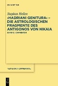 Cover-Bild zum Titel '"Hadriani genitura" - Die astrologischen Fragmente des Antigonos von Nikaia' von 'Stephan Heilen'