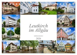 Cover-Bild zum Titel 'Leutkirch im Allgäu Impressionen (Tischkalender 2026 DIN A5 quer), CALVENDO Monatskalender' von 'Dirk Meutzner'
