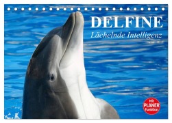 Cover-Bild zum Titel 'Delfine - Lächelnde Intelligenz (Tischkalender 2026 DIN A5 quer), CALVENDO Monatskalender' von 'Elisabeth Stanzer'