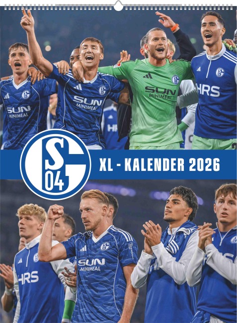 FC Schalke 04 2026 - Poster-Kalender-XL - Fußball-Kalender - Fan-Kalender - 48x64 - Sport - 