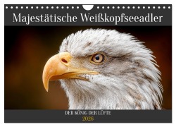 Cover-Bild zum Titel 'Majestätische Weißkopfseeadler - Der König der Lüfte (Wandkalender 2026 DIN A4 quer), CALVENDO Monatskalender' von 'Mb Fotografie'