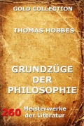 Cover-Bild zum Titel 'Grundzüge der Philosophie' von 'Thomas Hobbes'