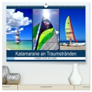 Cover-Bild zum Titel 'Katamarane an Traumstränden - Hobie Cats in Cuba (hochwertiger Premium Wandkalender 2026 DIN A2 quer), Kunstdruck in Hochglanz' von 'Henning von Löwis of Menar'