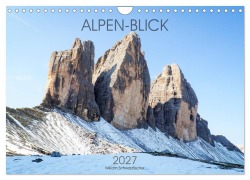 Cover-Bild zum Titel 'ALPEN-BLICK (Wandkalender 2027 DIN A4 quer), CALVENDO Monatskalender' von 'Fotografin Schwarzfischer Miriam'