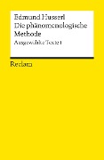 Die phänomenologische Methode - Edmund Husserl