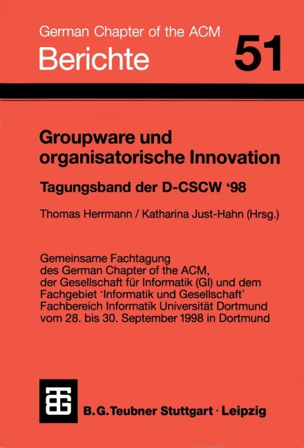 Groupware und organisatorische Innovation - Katharina Just-Hahn