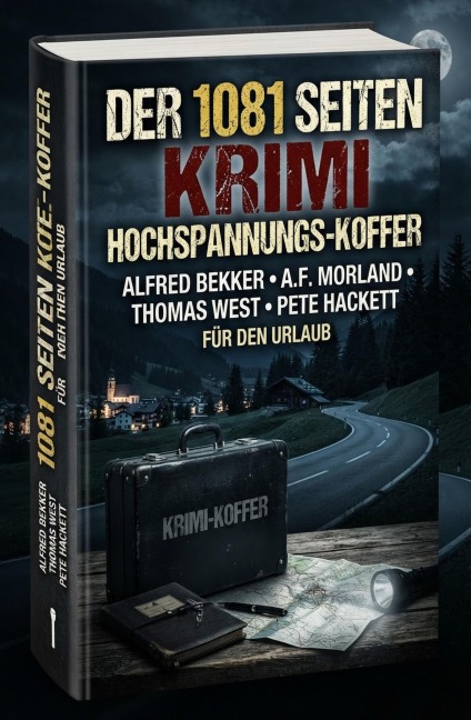 Der 1081 Seiten Krimi Hochspannungs-Koffer für den Urlaub - Alfred Bekker, Thomas West, Pete Hackett, A. F. Morland