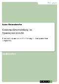 Grammatikvermittlung im Spanischunterricht - Luise Ostendoerfer
