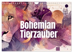 Cover-Bild zum Titel 'Bohemian Tierzauber (Wandkalender 2026 DIN A4 quer), CALVENDO Monatskalender' von 'Ally Bee'