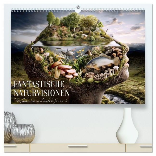 Fantastische Naturvisionen. Wo Gedanken zu Landschaften werden (hochwertiger Premium Wandkalender 2026 DIN A2 quer), Kunstdruck in Hochglanz - Hanna Wagner