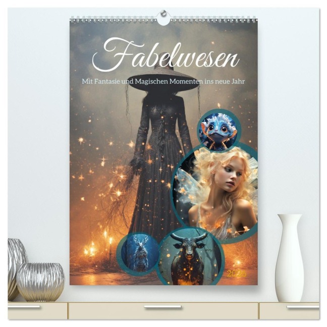 Fabelwesen (hochwertiger Premium Wandkalender 2026 DIN A2 hoch), Kunstdruck in Hochglanz - Steffen Gierok-Latniak