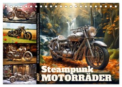 Cover-Bild zum Titel 'Steampunk Motorräder (Tischkalender 2027 DIN A5 quer), CALVENDO Monatskalender' von 'Sabine Löwer'