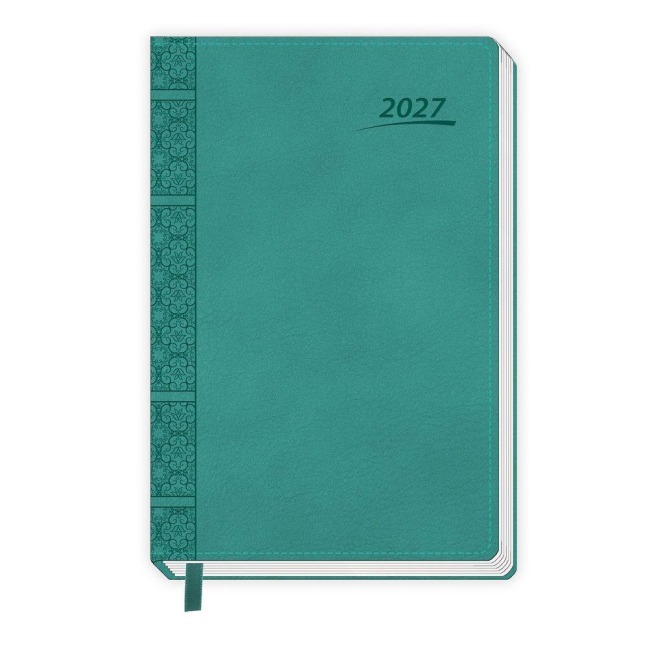 TRÖTSCH - Buchkalender A5 Aqua 2027 - 