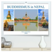 Cover-Bild zum Titel 'BUDDHISMUS in NEPAL (hochwertiger Premium Wandkalender 2026 DIN A2 quer), Kunstdruck in Hochglanz' von 'Ulrich Senff'