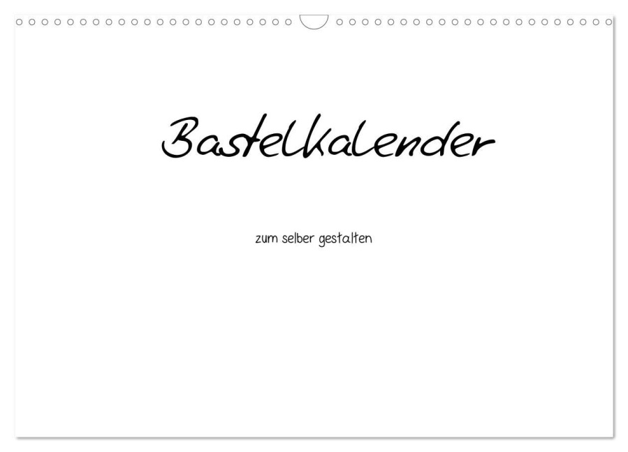 Bastelkalender - Weiss (Wandkalender 2026 DIN A3 quer), CALVENDO Monatskalender - Nina Tobias