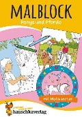 Cover-Bild zum Titel 'Malbuch ab 4 Jahre für Junge und Mädchen - Pferde' von 'Hauschka Verlag'