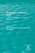Cover-Bild zum Titel 'Acquisition of Reading Skills (1986)' von ''