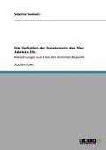 Cover-Bild zum Titel 'Das Verhalten der Senatoren in den 50er Jahren v.Chr.' von 'Sebastian Saalbach'