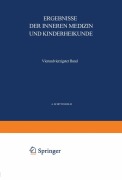 Cover-Bild zum Titel 'Ergebnisse der Inneren Medizin und Kinderheilkunde' von 'L. Langstein, A. Schittenhelm'