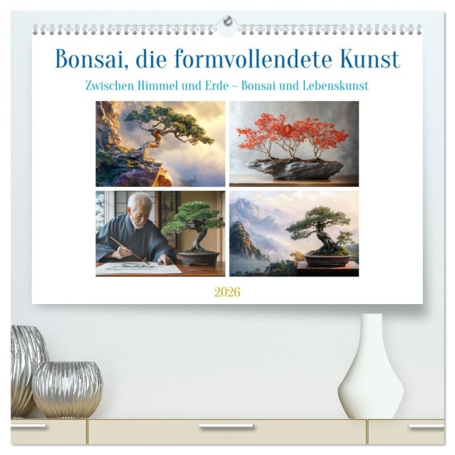 Bonsai, die formvollendete Kunst (hochwertiger Premium Wandkalender 2026 DIN A2 quer), Kunstdruck in Hochglanz - Kerstin Waurick
