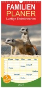 Cover-Bild zum Titel 'Familienplaner 2027 - Lustige Erdmännchen mit 5 Spalten (Wandkalender, 21 x 45 cm) CALVENDO' von 'Michael Weber'