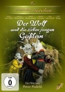 Cover-Bild zum Titel 'Der Wolf und die sieben jungen Geißlein' von 'Jacob Grimm, Konrad Lustig, Wilhelm Grimm, Fred Sporer'