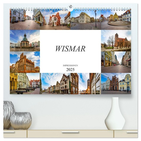 Wismar Impressionen (hochwertiger Premium Wandkalender 2025 DIN A2 quer), Kunstdruck in Hochglanz - Dirk Meutzner