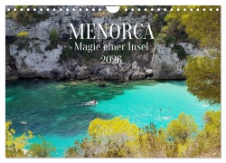 Cover-Bild zum Titel 'MENORCA Magie einer Insel (Wandkalender 2026 DIN A4 quer), CALVENDO Monatskalender' von 'Petra Maria Kessler'