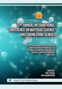 Cover-Bild zum Titel '12th Annual International Conference on Material Science and Engineering (ICMSE)' von ''